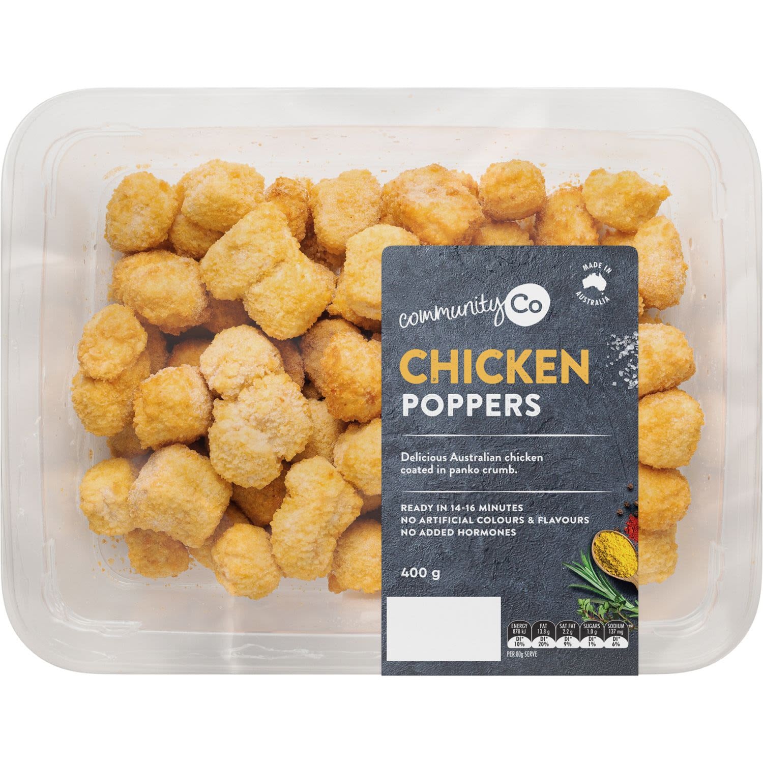 Community Co Chicken Poppers 400g