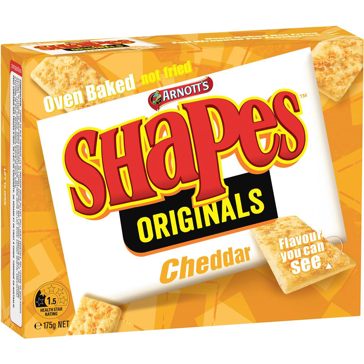 Arnotts Cheddar Originals Shapes 175g