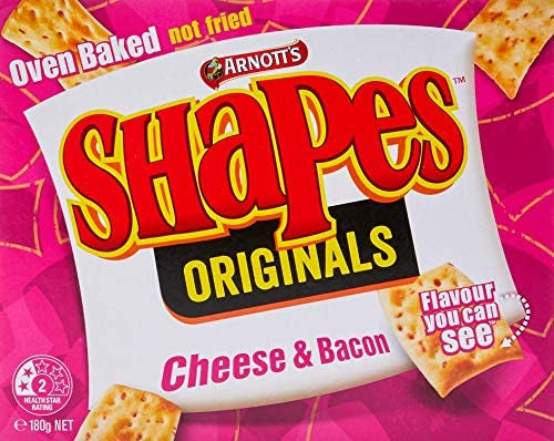 Arnotts Cheese & Bacon Shapes 180g