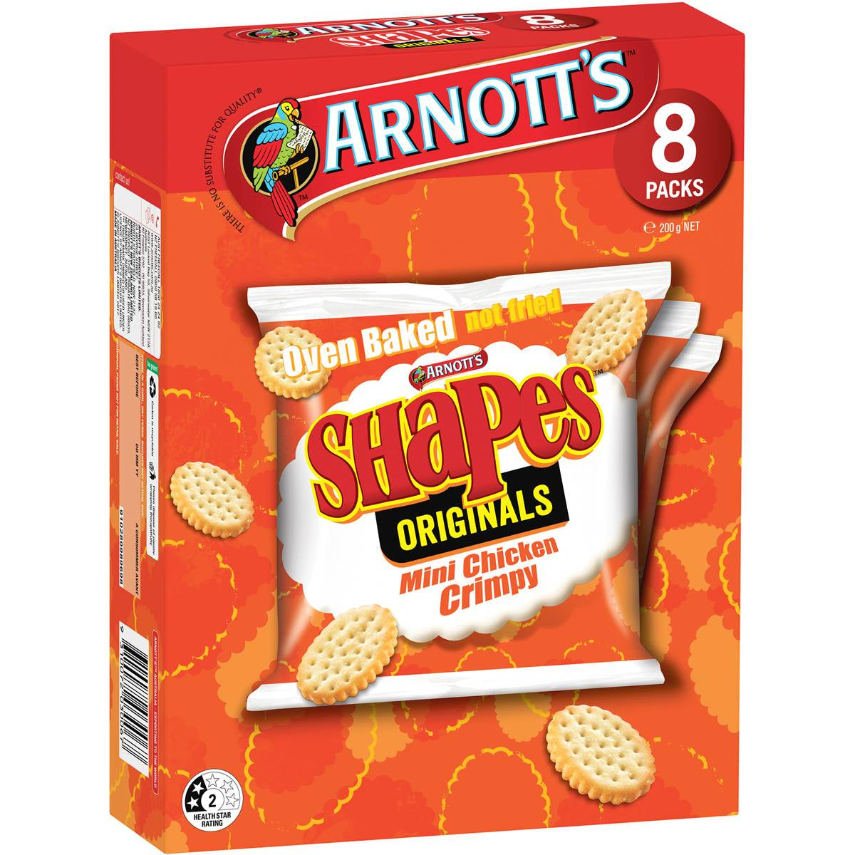 Arnotts Chicken Crimpy Shapes 8pk