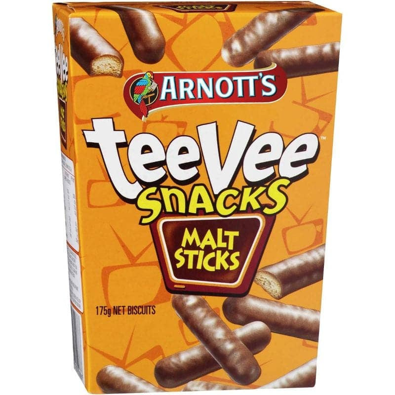 Arnotts Chocolate Malt Sticks TeeVee Snacks 175g