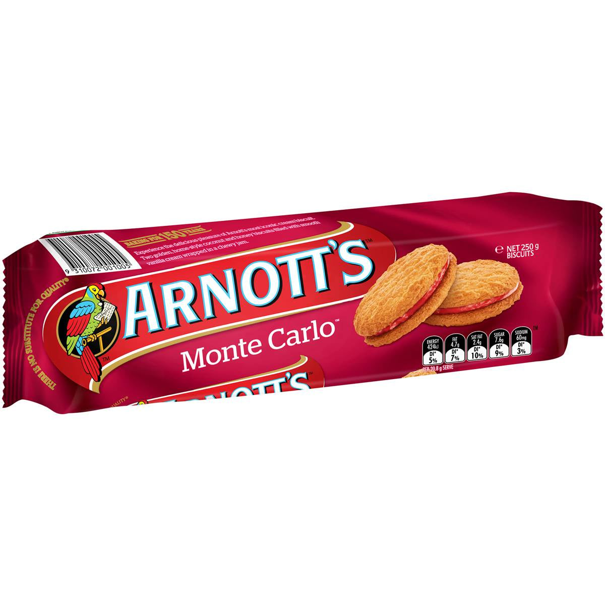 Arnotts Monte Carlo Cream Biscuits 250g