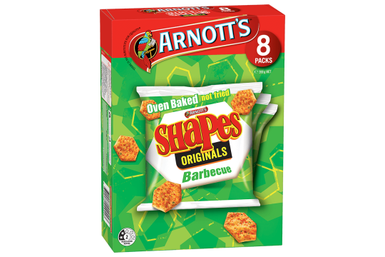 Arnotts Original BBQ Shapes 8pk