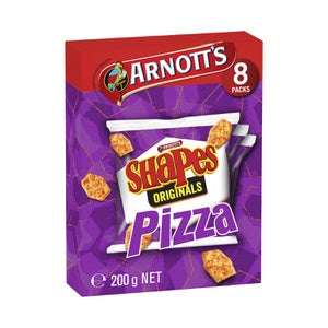 Arnotts Pizza Shapes 200g 8pk