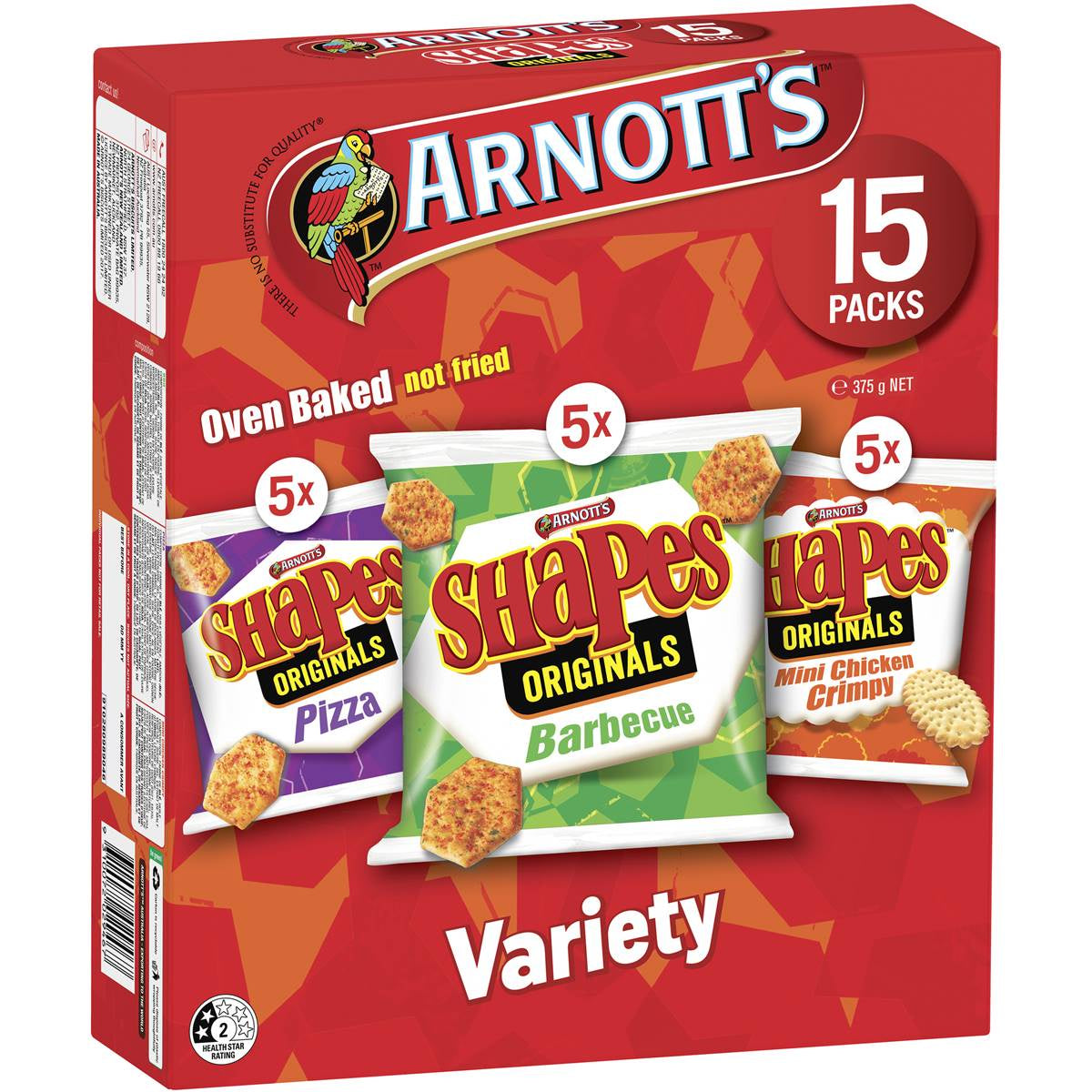 Arnotts Variety Shapes 15pk