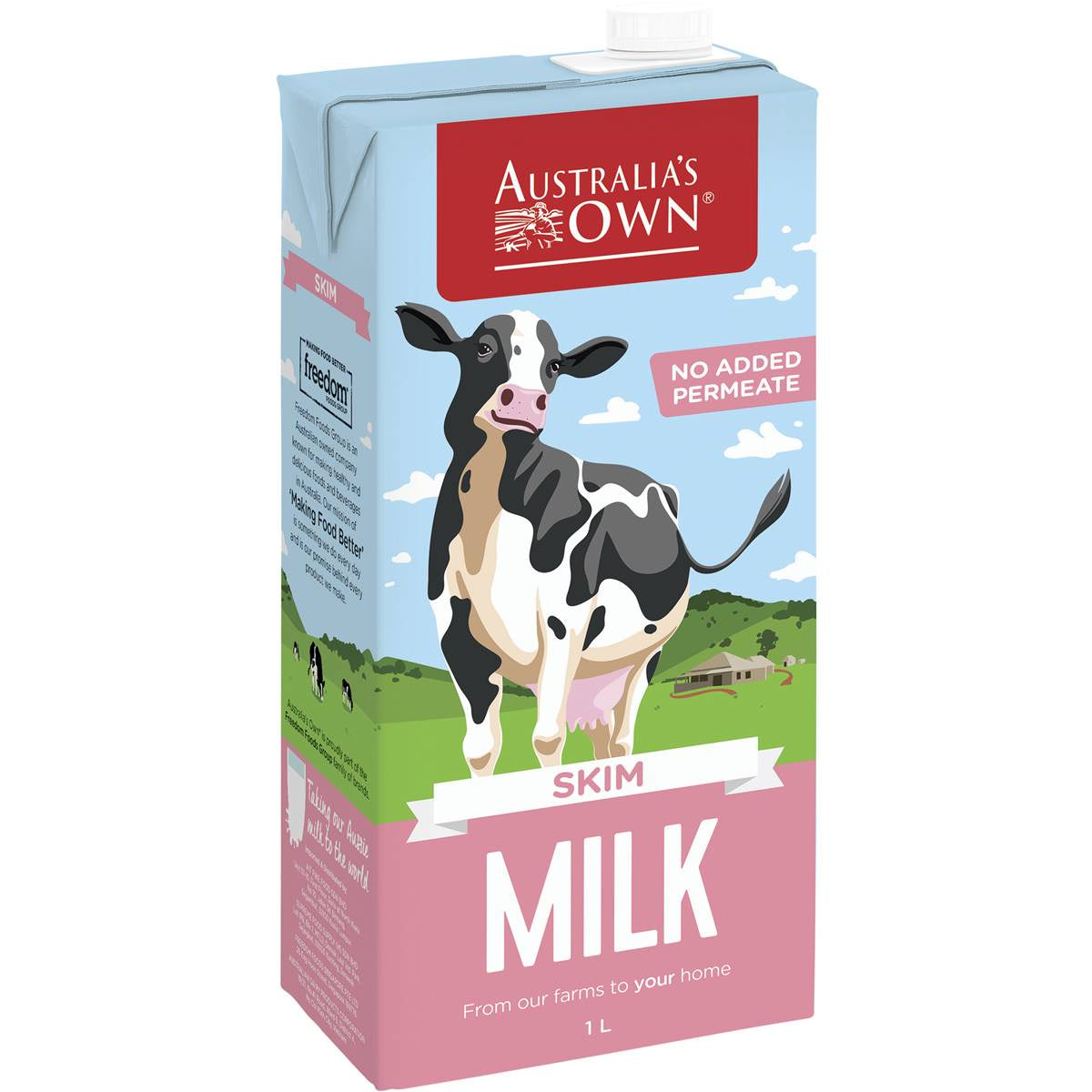 Australias Own Skim Long Life Milk 1l