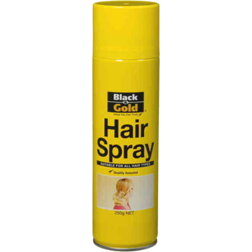 Black & Gold Hair Spray 250g