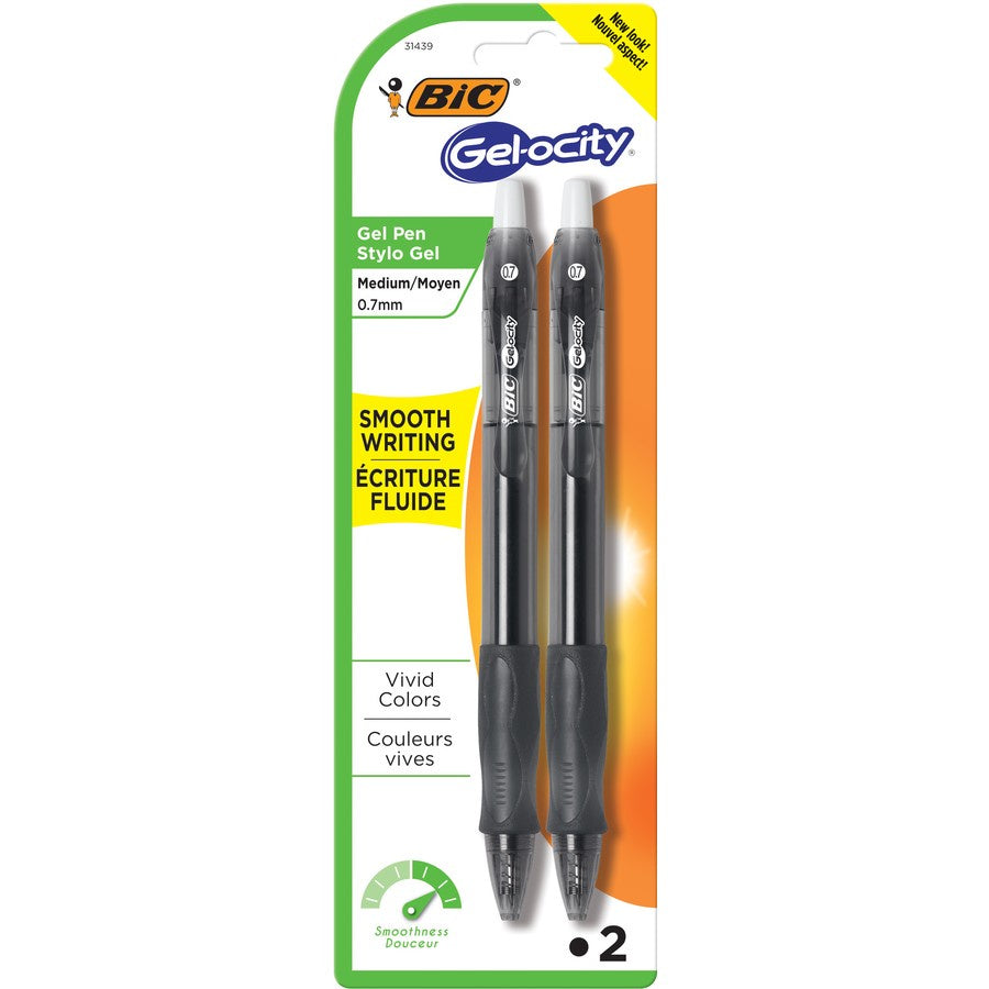 Bic Black Gel-ocity Original Pen 2pk