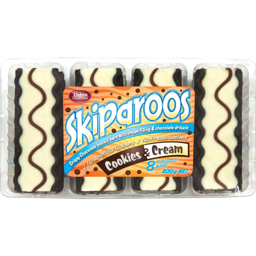 Bakers Collection Cookies & Cream Skiparoos 200g