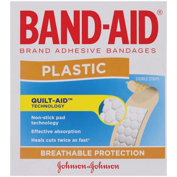 Band-Aid Adhesive Bandages Plastic 100pk