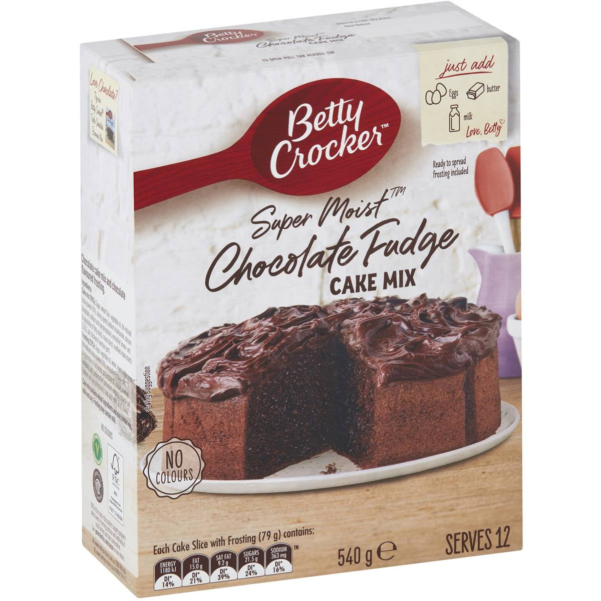 Betty Crocker Chocolate Fudge Cake Mix 540g