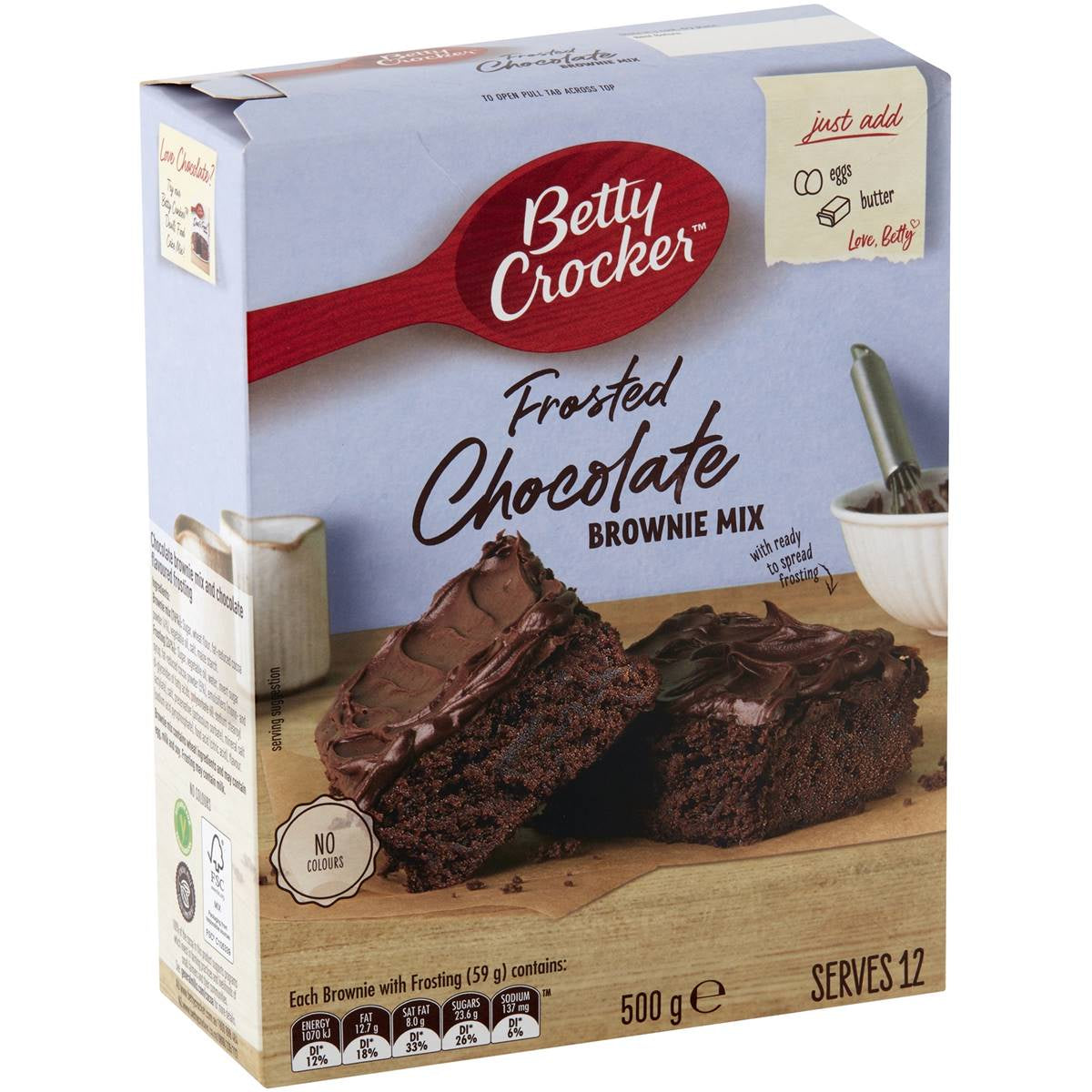 Betty Crocker Frosted Chocolate Brownie Mix 500g