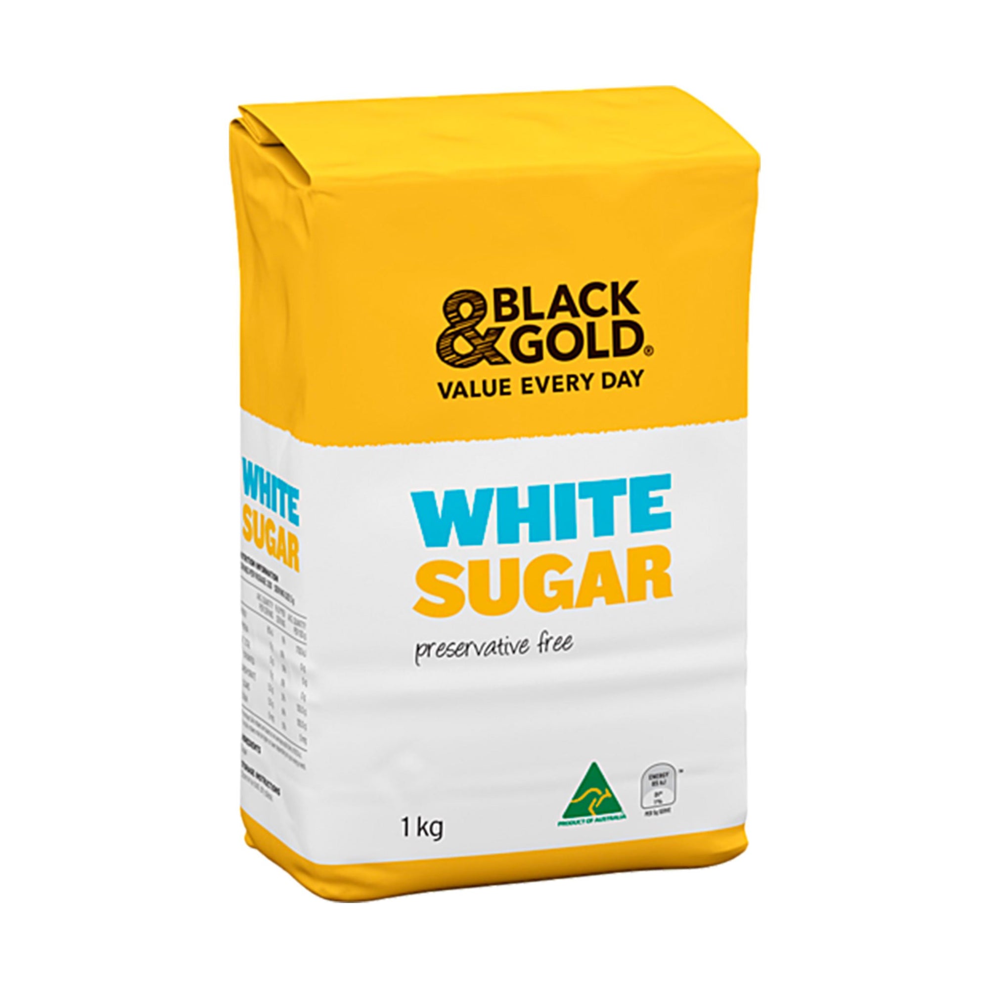 Black & Gold White Sugar 1kg