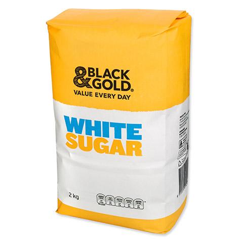 Black & Gold White Sugar 2kg