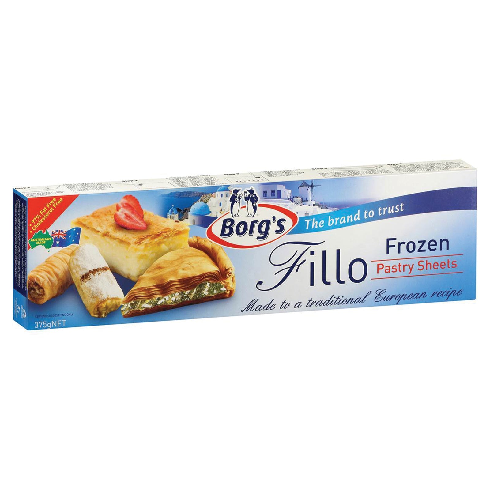 Borgs Fillo Pastry Sheets 375g