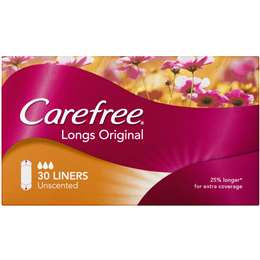 Carefree Long Panty Liners 30pk