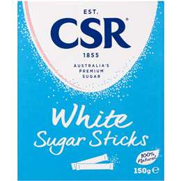 CSR Premium White Sugar Sticks 50pk 150g