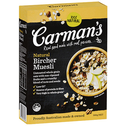 Carmans Natural Bircher Classic Muesli 500g