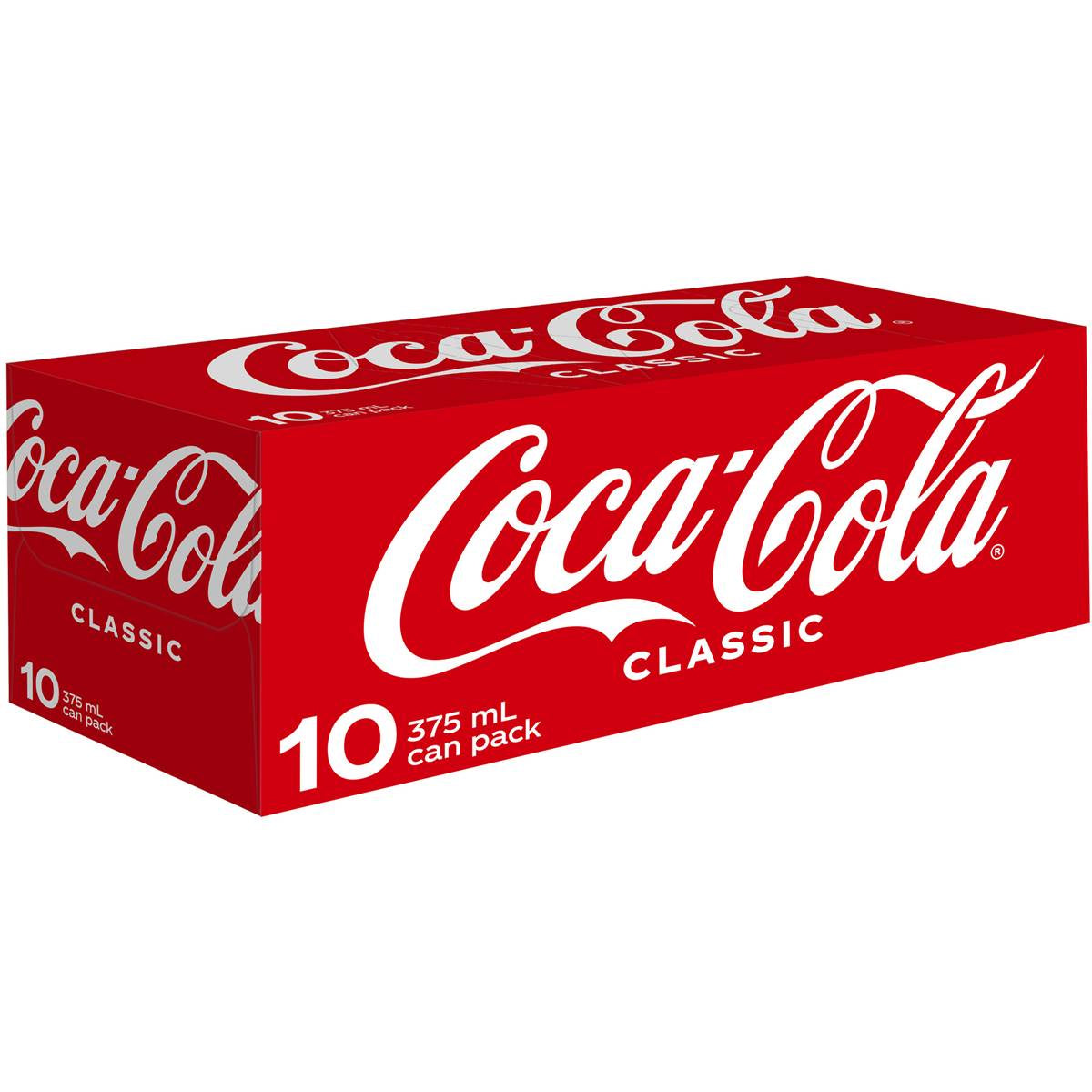 Coca-Cola Classic Coke Cans 375ml 10pk