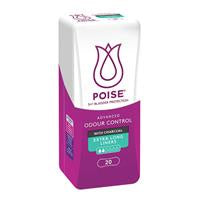 Poise Extra Long Liners with Charcoal 20pk