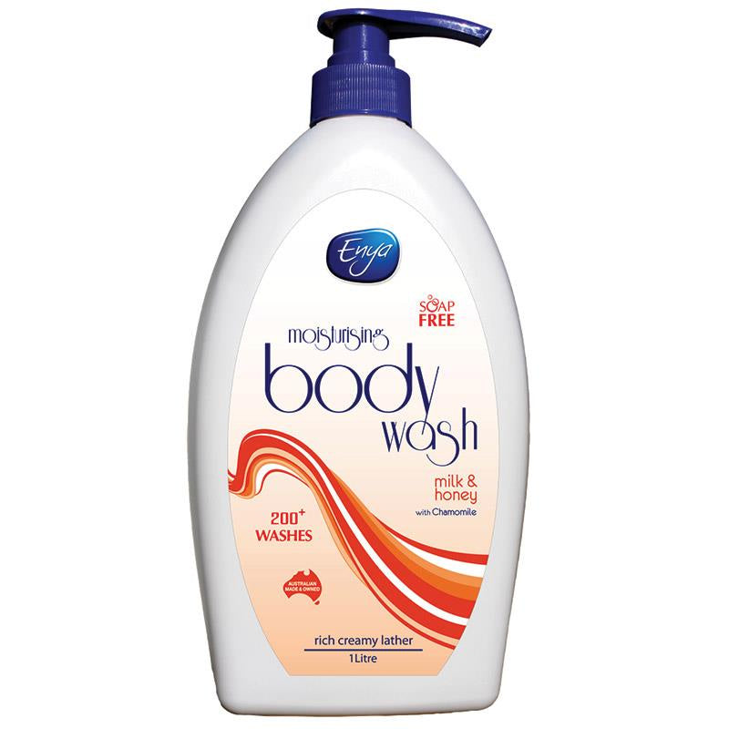 Enya Milk & Honey Body Wash 1l