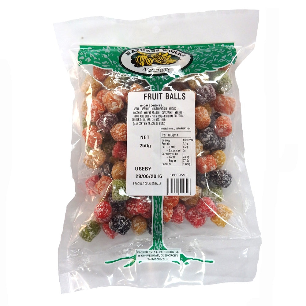 Natures Works Fruit Balls 250g