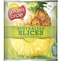 Golden Circle Pineapple Sliced in Natural Juice 440g