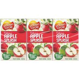 Golden Circle Apple Splash Juice 250ml 6pk