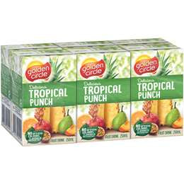 Golden Circle Tropical Punch Juice 250ml 6pk