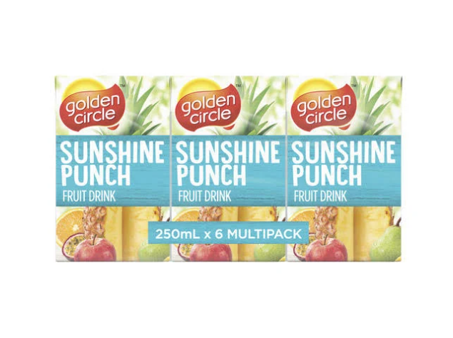 Golden Circle Sunshine Punch Juice 250ml 6pk