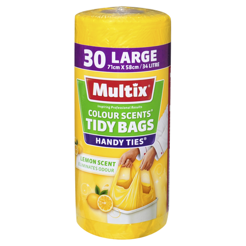 Multix Lemon Scent Tidy Bags Large 30pk