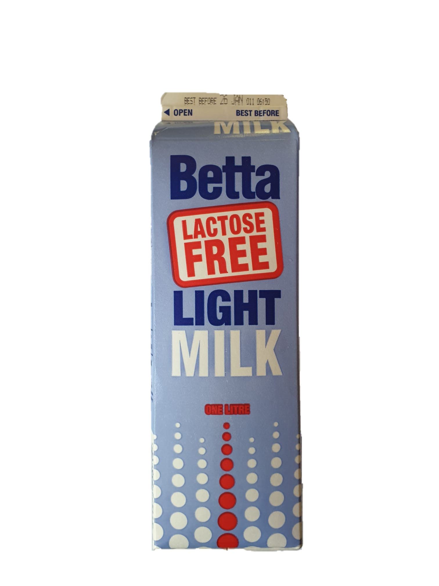 Betta Lactose Free Light Milk 1l