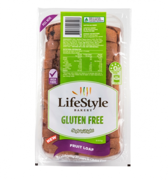 Lifestyle Bakery GF Fruit Loaf 500g