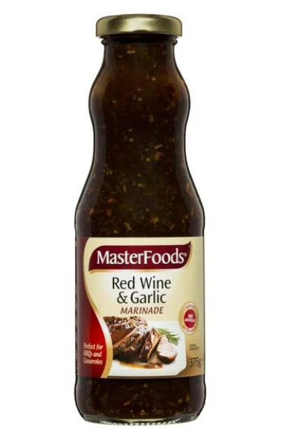 Masterfoods Red Wine and Garlic Marinade 375g