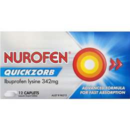 Nurofen Quickzorb Caplets 12pk