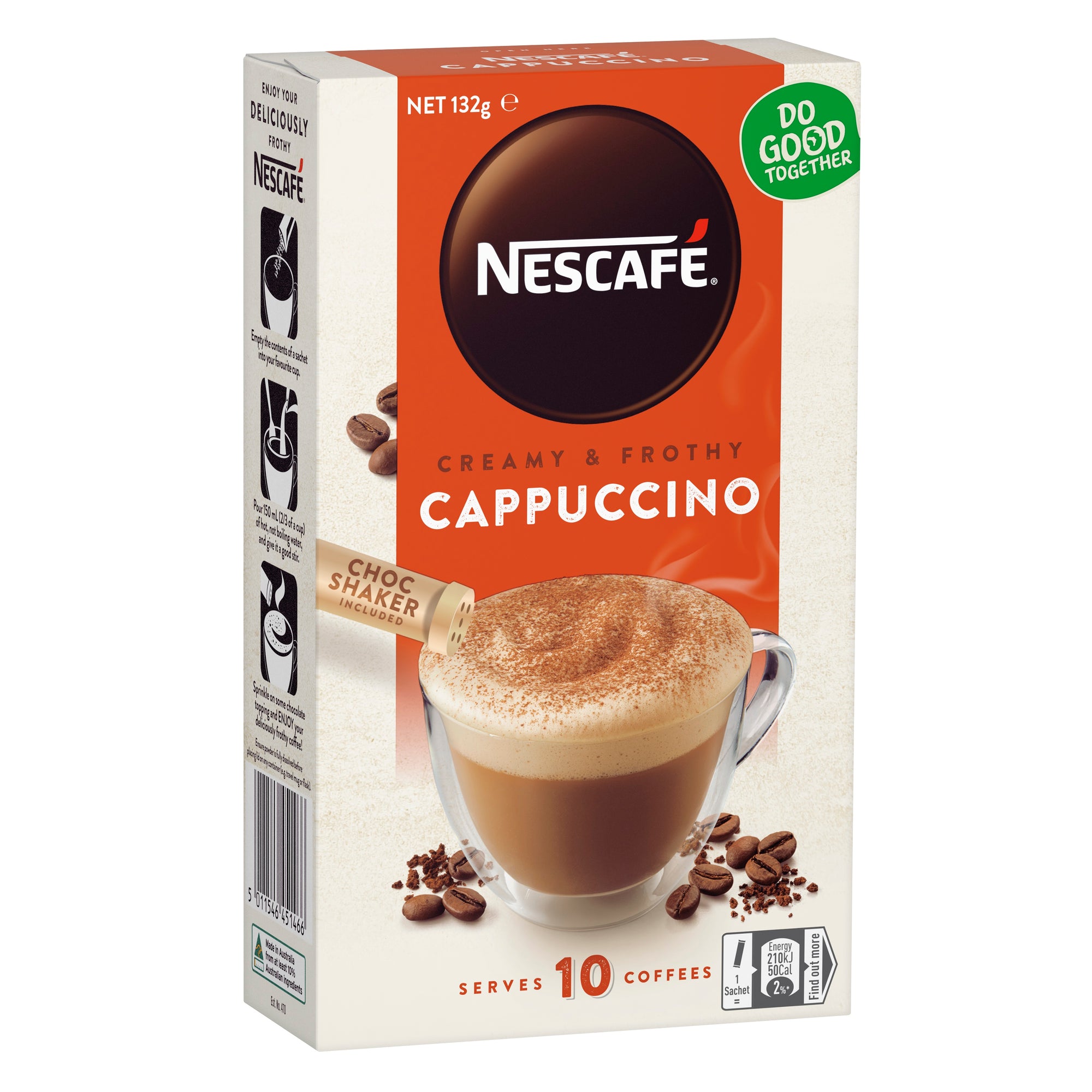 Nescafe Cappuccino Sachets 132g 10pk