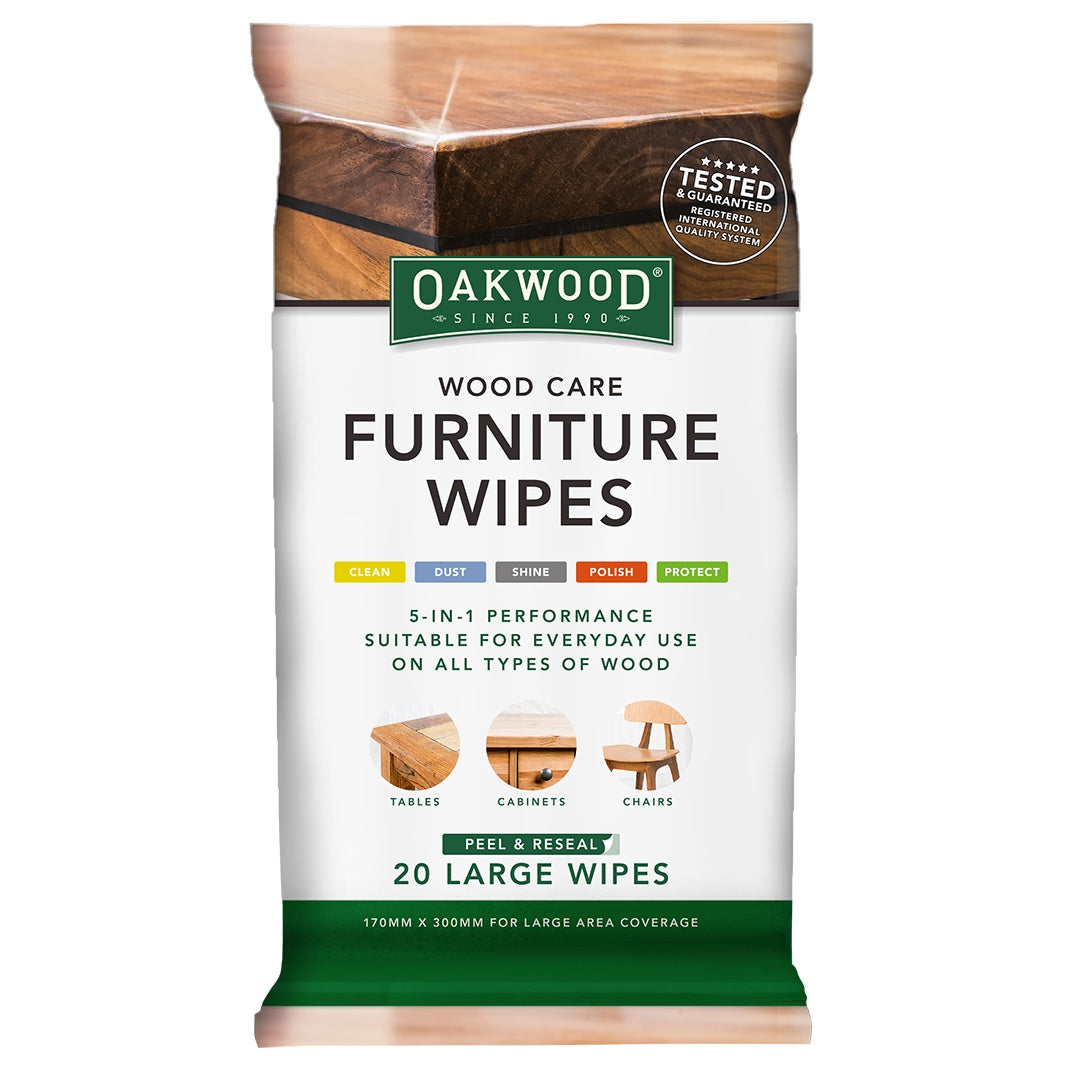 Oakwood Wood Care Polishing Wipes 20pk