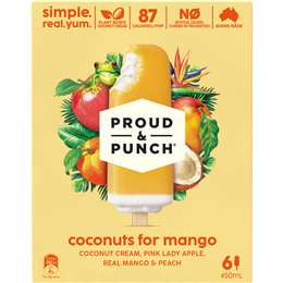 Proud & Punch Coconuts for Mango Sticks 6pk