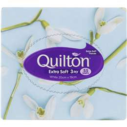 Quilton Facial Tissues 3ply 55pk