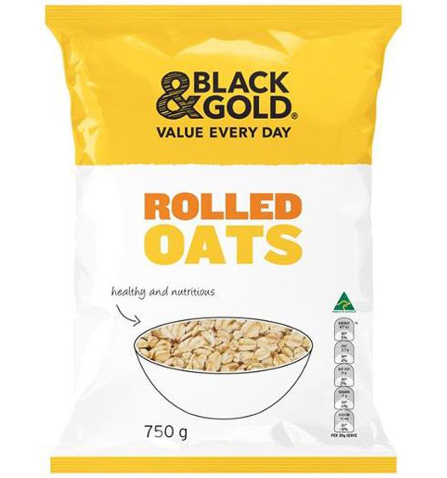 Black & Gold Rolled Oats 750g