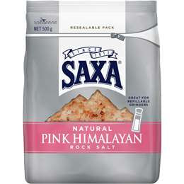 Saxa Pink Himalayan Rock Salt 500g