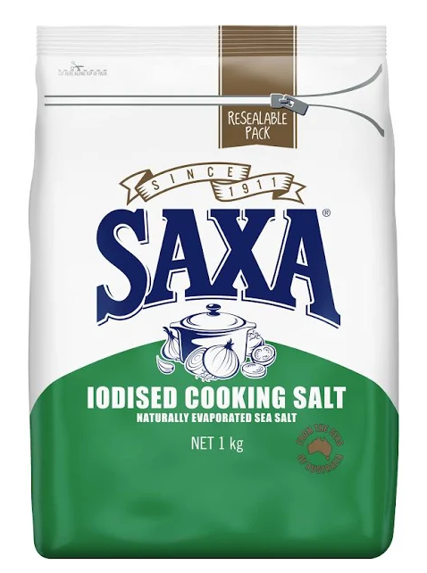 Saxa Iodised Cooking Salt 1kg