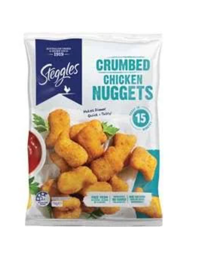 Steggles Classic Crumb Chicken Breast Nuggets 1kg