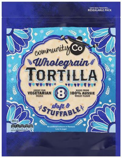 Community Co Tortillas Wholegrain 8pk