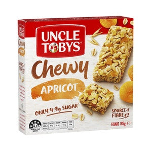 Uncle Tobys Chewy Apricot Muesli Bars 6pk