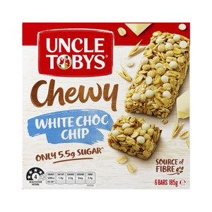 Uncle Tobys Chewy Choc Chip Muesli Bars 6pk