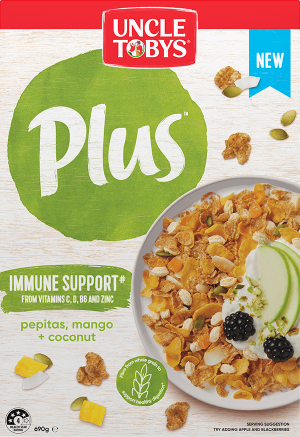 Uncle Tobys Plus Immune Support Cereal 690g