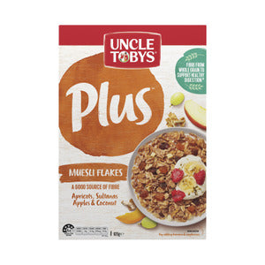 Uncle Tobys Plus Apricot With Muesli Flakes Cereal 820g