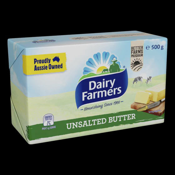 Dairy Farmers Unsalted Butter 500g