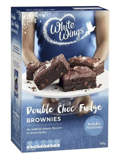 White Wings Double Choc Fudge Brownies Mix  560g